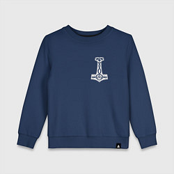 Детский свитшот Молот тора на груди