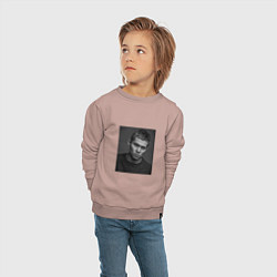 Свитшот хлопковый детский Рузиль Минекаев Слово пацана, цвет: пыльно-розовый — фото 2