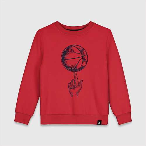 Детский свитшот Finger ball / Красный – фото 1
