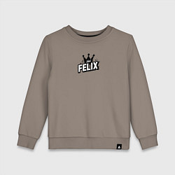 Свитшот хлопковый детский Felix k-stars, цвет: утренний латте