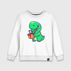 Детский свитшот Динозавр с подарком