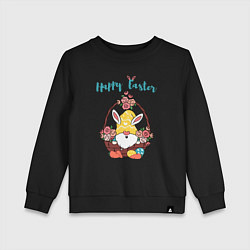 Детский свитшот Пасхальный гном с яйцами