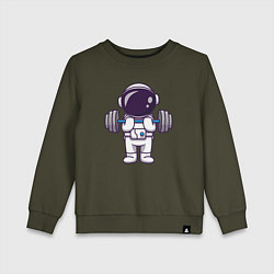Детский свитшот Космонавт со штангой