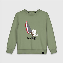 Детский свитшот What котёнок