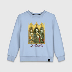 Свитшот хлопковый детский St trinity, цвет: мягкое небо