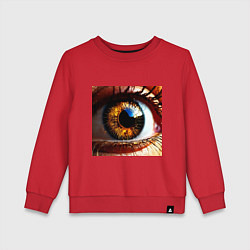 Детский свитшот Золотой карий глаз в стиле стимпанк