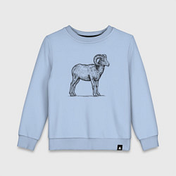 Детский свитшот Баран сбоку