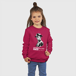 Свитшот хлопковый детский Иствуд кино вестерн, цвет: маджента — фото 2