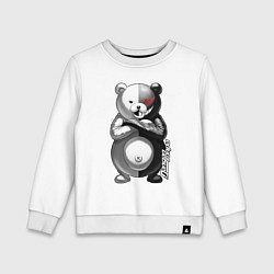 Свитшот хлопковый детский Монокума - Danganronpa, цвет: белый