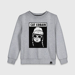 Детский свитшот Cat cobain