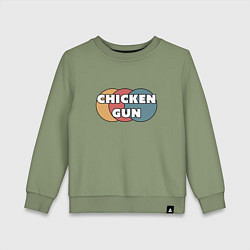 Детский свитшот Chicken gun круги