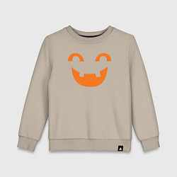 Свитшот хлопковый детский Orange smile, цвет: миндальный