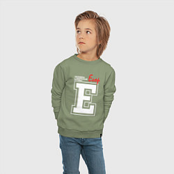 Свитшот хлопковый детский Егор - человек с большой буквы, цвет: авокадо — фото 2