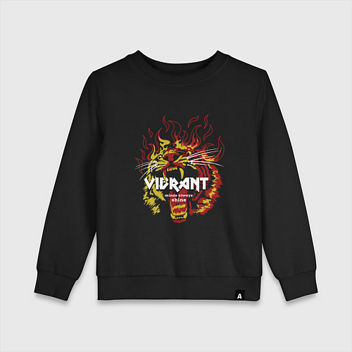 Детский свитшот Яркий ум всегда сияет / Черный – фото 1