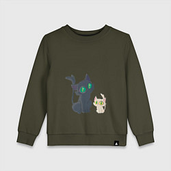 Детский свитшот Судзумэ закрывающая двери Дайдзин кот