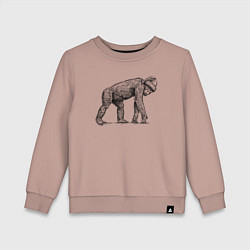 Детский свитшот Новогодняя обезьяна