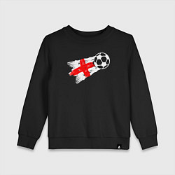 Свитшот хлопковый детский Футбол Англии, цвет: черный