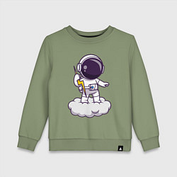 Детский свитшот Космонавт с молнией