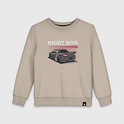 Детский свитшот Nissan skyline night ride