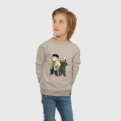 Свитшот хлопковый детский Vault Jay and silent Bob, цвет: миндальный — фото 2