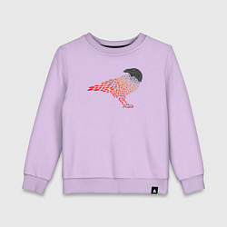 Свитшот хлопковый детский Crow, цвет: лаванда
