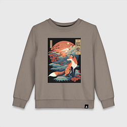 Детский свитшот Лиса в японском стиле