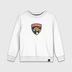 Свитшот хлопковый детский Florida Panthers NHL, цвет: белый