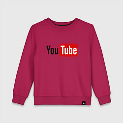 Детский свитшот You tube logo