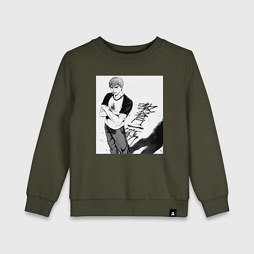 Детский свитшот Эйкити Онидзука учитель / Хаки – фото 1