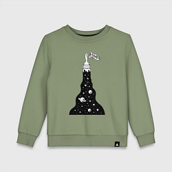 Детский свитшот Художник космонавт