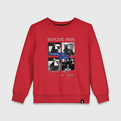 Свитшот хлопковый детский Depeche Mode - Barrel of a gun ep, цвет: красный