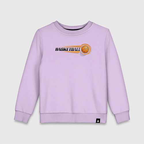 Детский свитшот Basketball mood / Лаванда – фото 1