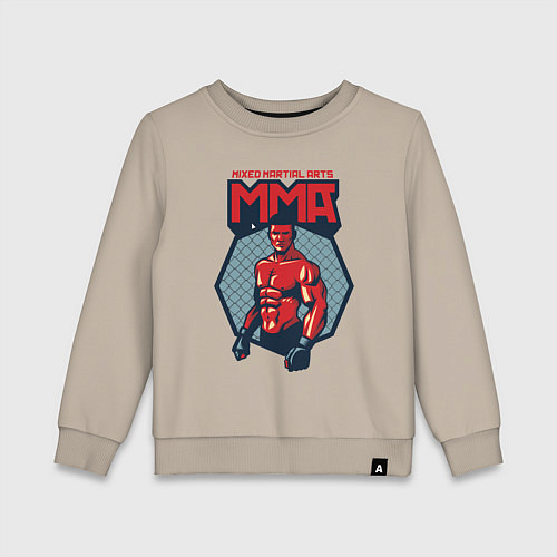 Детский свитшот MMA warrior / Миндальный – фото 1