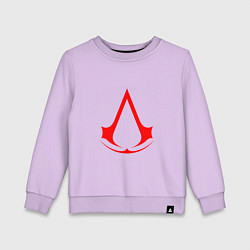 Свитшот хлопковый детский Red logo of assassins, цвет: лаванда