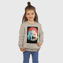 Свитшот хлопковый детский Реинкарнация безработного Эрис Бореас Грейрат, цвет: миндальный — фото 2