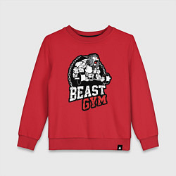 Детский свитшот Лучший тренажерного зала - лев