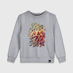 Детский свитшот Гексагон в цвете