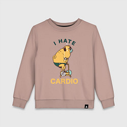 Детский свитшот Мопс ненавидит кардио