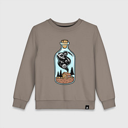 Детский свитшот Космический дом в бутылке