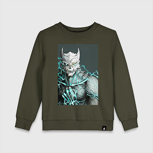 Детский свитшот Кайдзю номер восемь / Хаки – фото 1