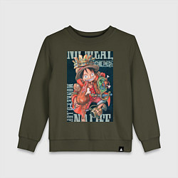 Детский свитшот Ван-Пис Луффи Монки Д мясо