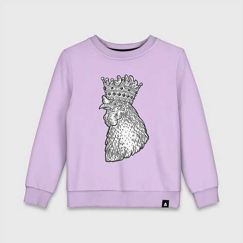 Детский свитшот Петух король / Лаванда – фото 1