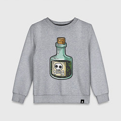 Свитшот хлопковый детский Poison, цвет: меланж
