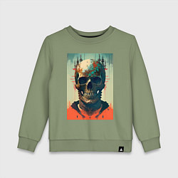 Детский свитшот Ai art skull - fantasy