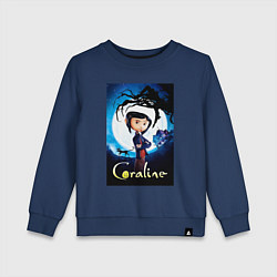 Детский свитшот Coraline Jones and cat