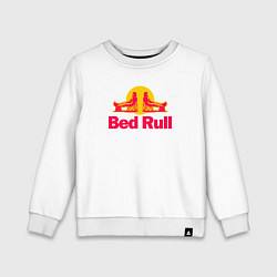 Свитшот хлопковый детский Bed Rull, цвет: белый