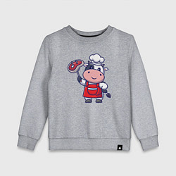 Детский свитшот Коровка повар