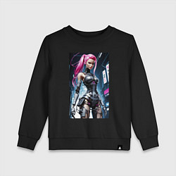 Детский свитшот Cyber Barbie from future - ai art fantasy