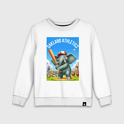 Детский свитшот Elephant - batter Oakland Athletics