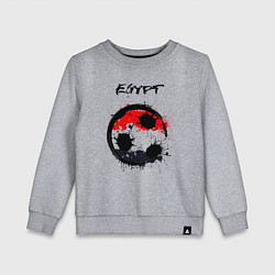 Свитшот хлопковый детский Сборная Египта, цвет: меланж